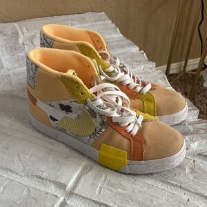 Nike Multicolor Patchwork High-Top Sneakers